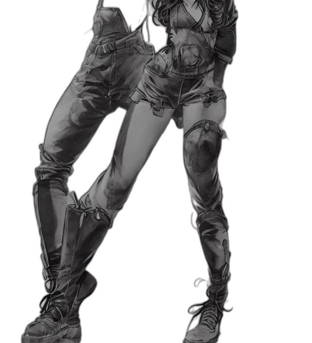 robot, jacket, weapon, cyberpunk transparent PNG cut-out