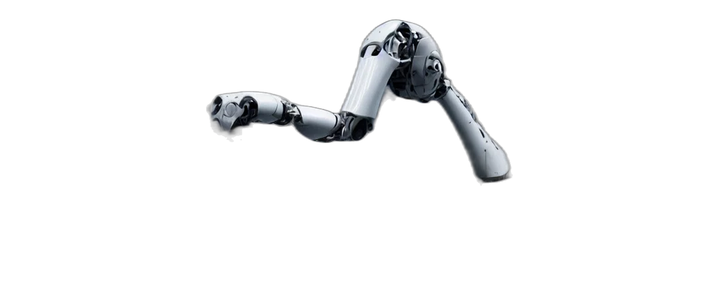 robot, weapon, staff, 3d render transparent PNG cut-out