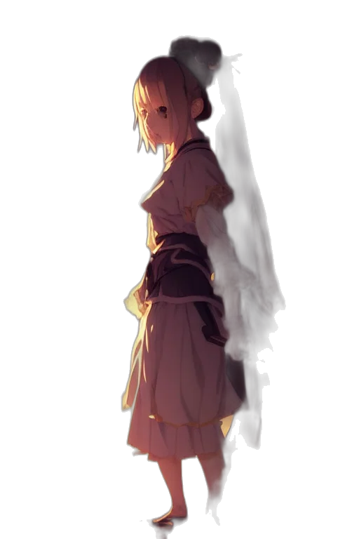 dress, staff, sword, weapon transparent PNG cut-out