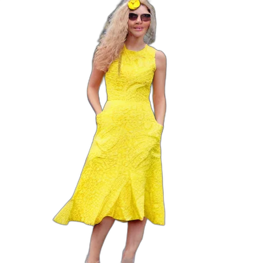 dress, 3d render, neon, golden transparent PNG cut-out
