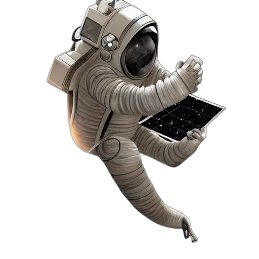 robot, staff, mask, concept art transparent PNG cut-out
