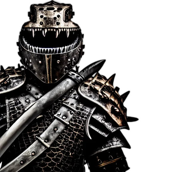 sword, weapon, robot, 3d render transparent PNG cut-out