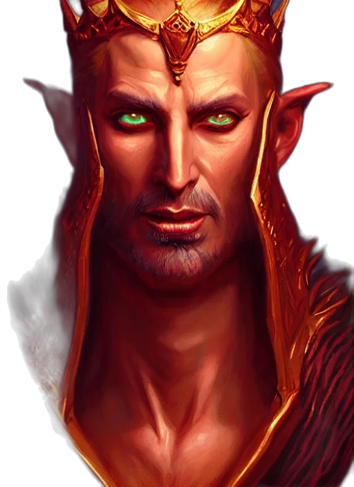 face, dragon, staff, fantasy art transparent PNG cut-out
