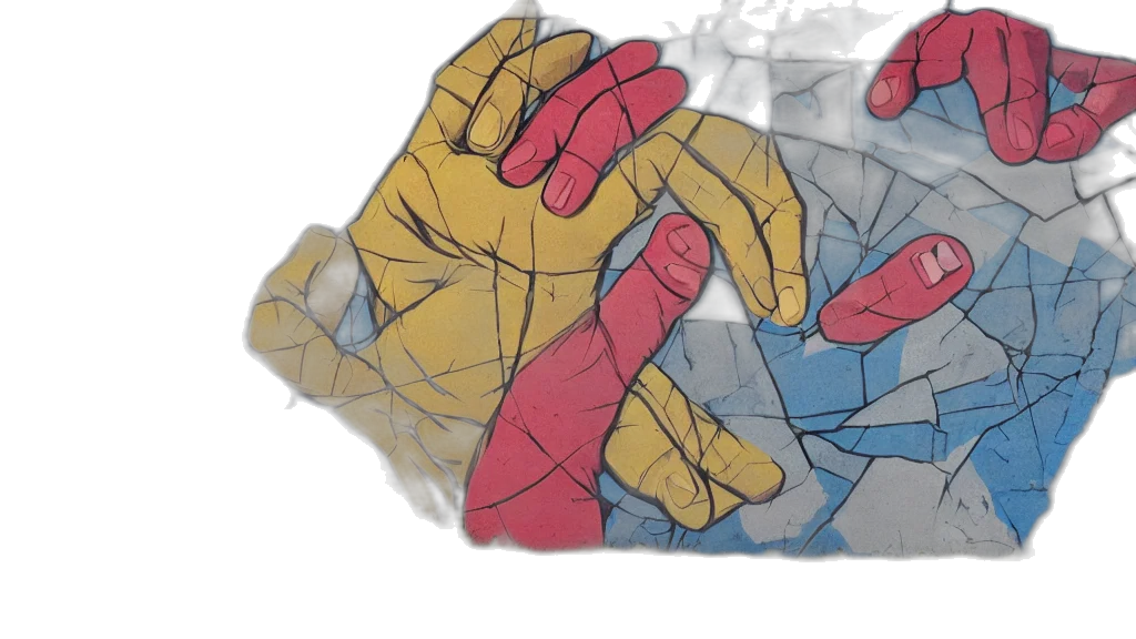 watercolor, comic book art, concept art, mural transparent PNG cut-out
