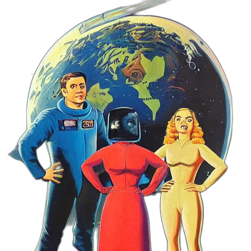 robot, dress, jacket, staff transparent PNG cut-out