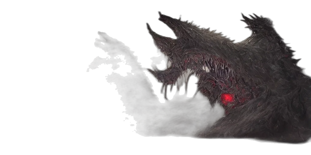 dragon, creature, mask, hair transparent PNG cut-out