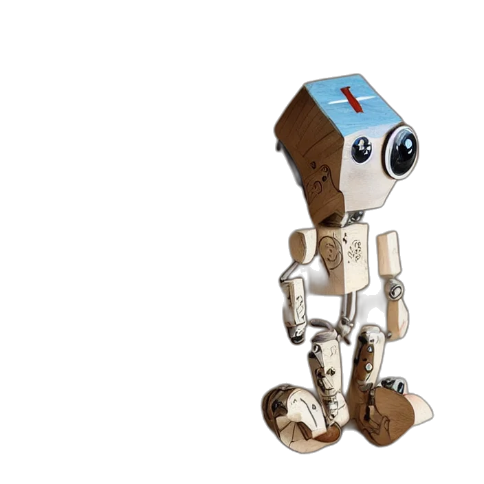 robot, staff, 3d render, concept art transparent PNG cut-out