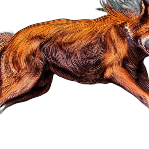 animal, creature, hair, dragon transparent PNG cut-out