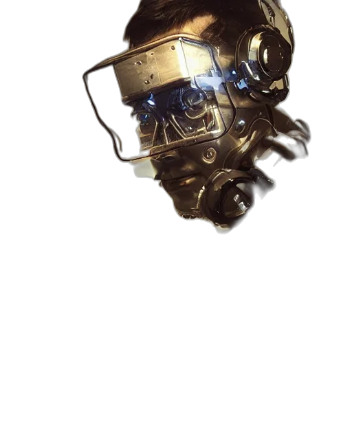 robot, mask, car, crown transparent PNG cut-out