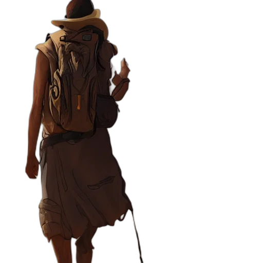staff, jacket, hat, mask transparent PNG cut-out