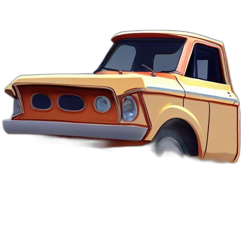 car, concept art, 3d render, photorealistic transparent PNG cut-out