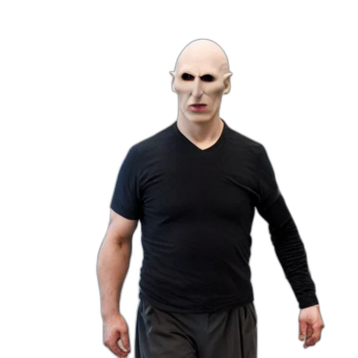 mask, face, creature, jacket transparent PNG cut-out