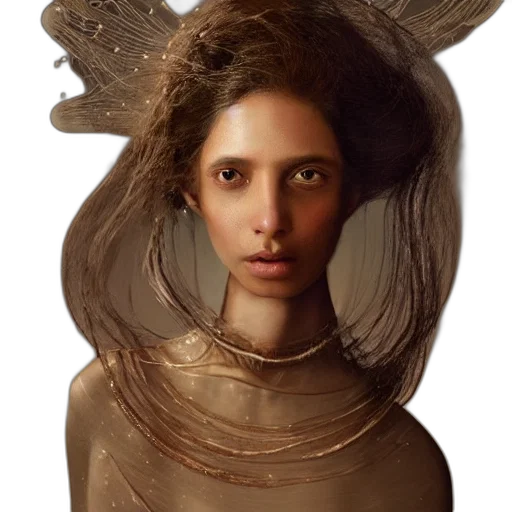 hair, mask, face, crown transparent PNG cut-out
