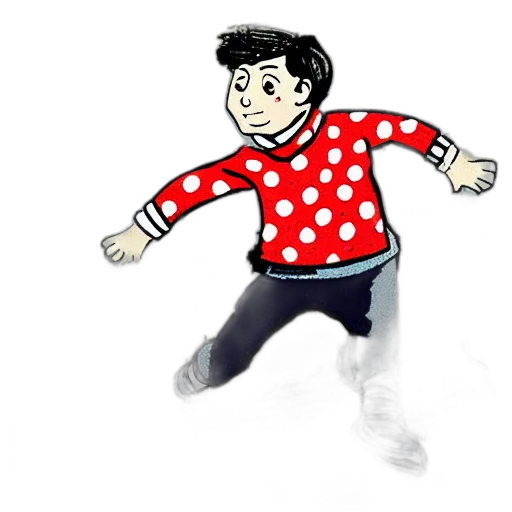 jacket, creature, staff, face transparent PNG cut-out