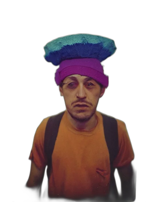 hat, face, staff, mask transparent PNG cut-out