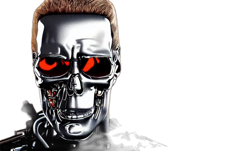 robot, cyberpunk, comic book art, 3d render transparent PNG cut-out