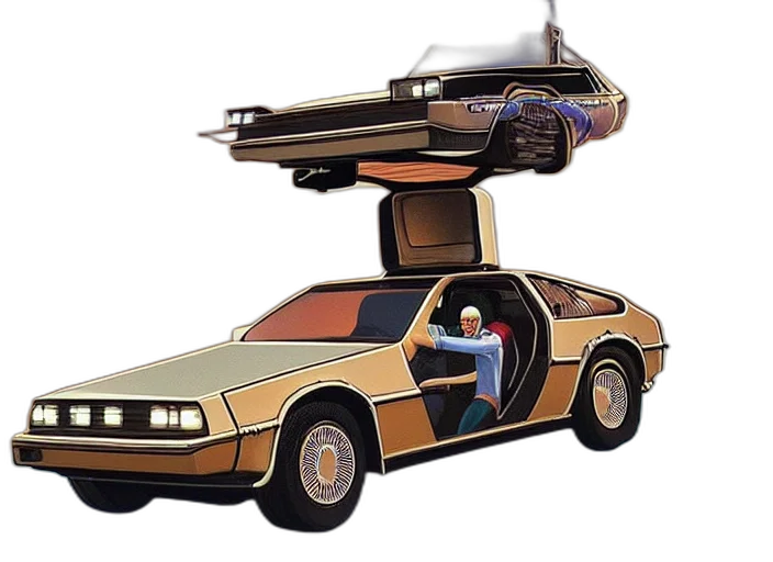 car, robot, concept art, outer space transparent PNG cut-out