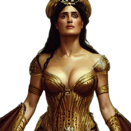 dress, crown, jewelry, fantasy art transparent PNG cut-out