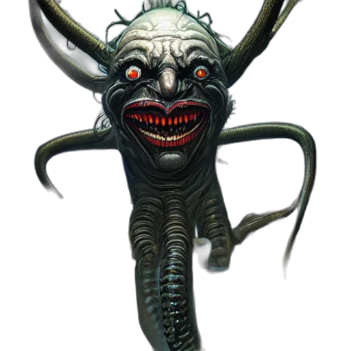 creature, staff, mask, face transparent PNG cut-out