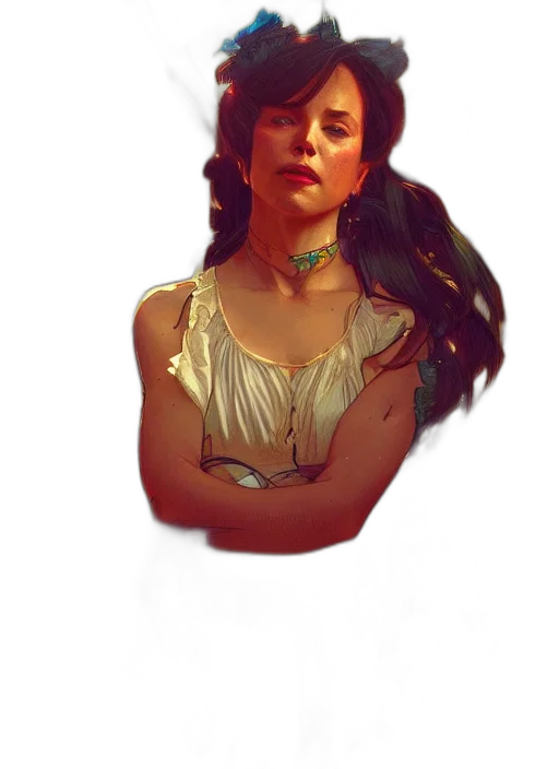 face, crown, dress, jewelry transparent PNG cut-out