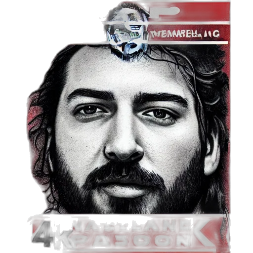face, photorealistic, concept art, comic book art transparent PNG cut-out
