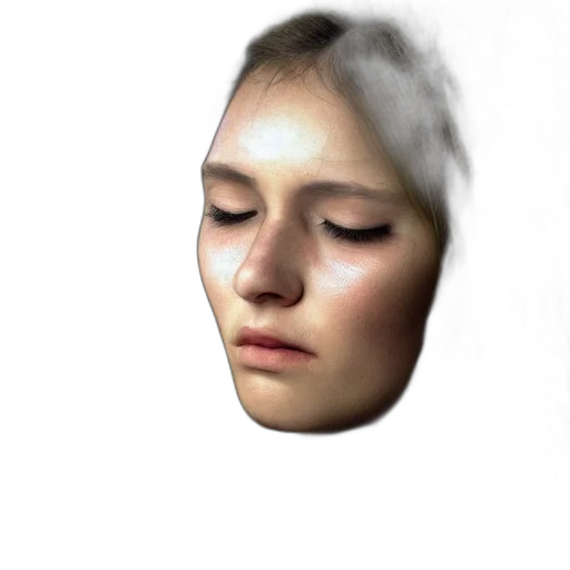 face, mask, robot, hair transparent PNG cut-out
