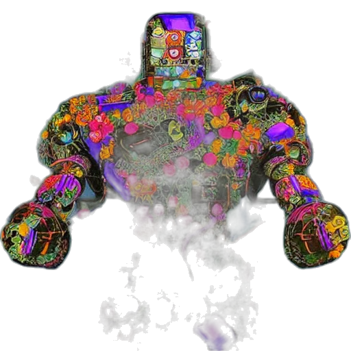 robot, jacket, creature, mask transparent PNG cut-out