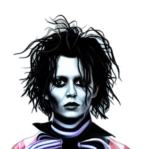 hair, jacket, face, robot transparent PNG cut-out