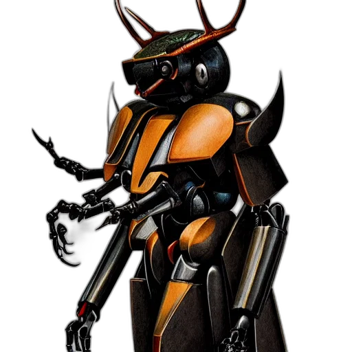 robot, concept art, 3d render, fantasy art transparent PNG cut-out