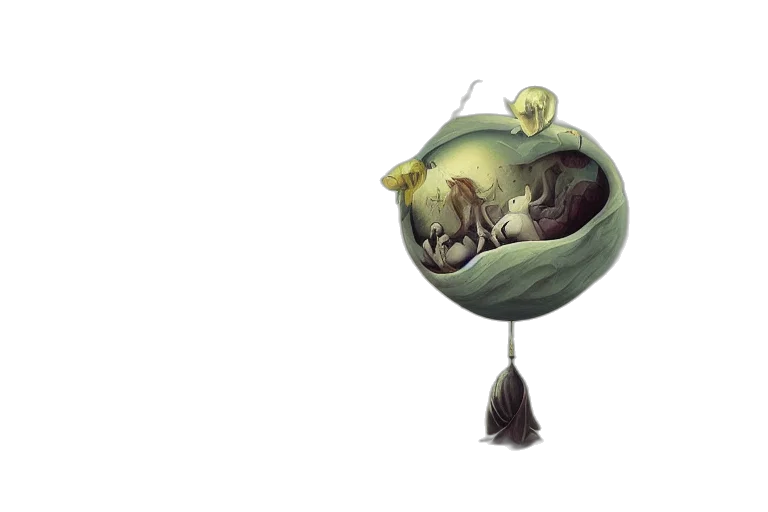 creature, staff, dragon, crown transparent PNG cut-out