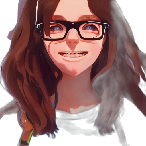face, hair, staff, creature transparent PNG cut-out