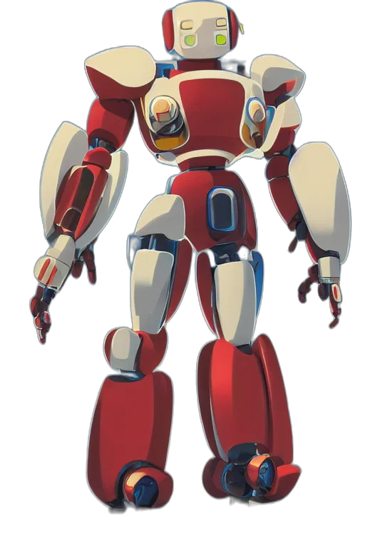 robot, weapon, concept art, 3d render transparent PNG cut-out