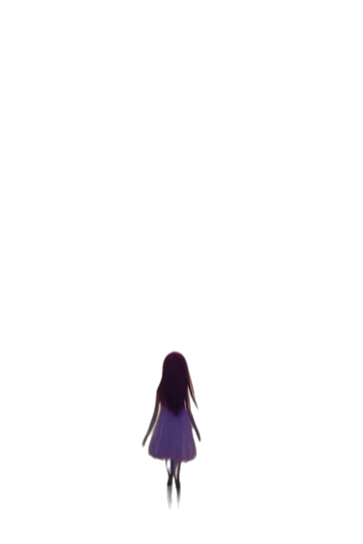 dress, bottle, hair, creature transparent PNG cut-out