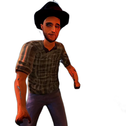 hat, staff, weapon, robot transparent PNG cut-out