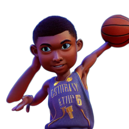 3d render, cartoon, concept art, steve transparent PNG cut-out