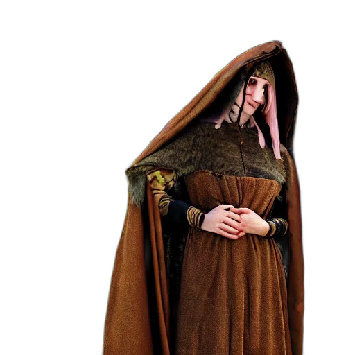 dress, jacket, staff, sword transparent PNG cut-out