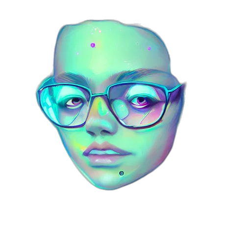 face, mask, robot, creature transparent PNG cut-out