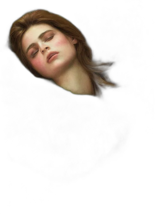 face, hair, crown, creature transparent PNG cut-out