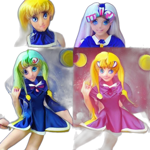 3d render, vaporwave, concept art, anime transparent PNG cut-out