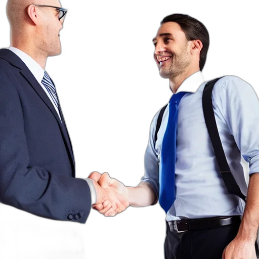 staff, lawyer, man, shaking transparent PNG cut-out