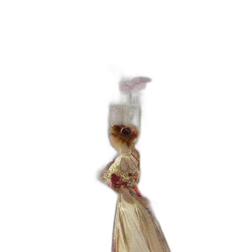 dress, staff, hat, crown transparent PNG cut-out