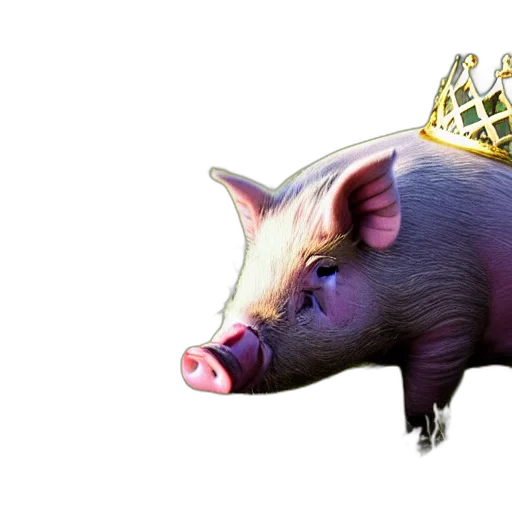 crown, animal, jewelry, 3d render transparent PNG cut-out