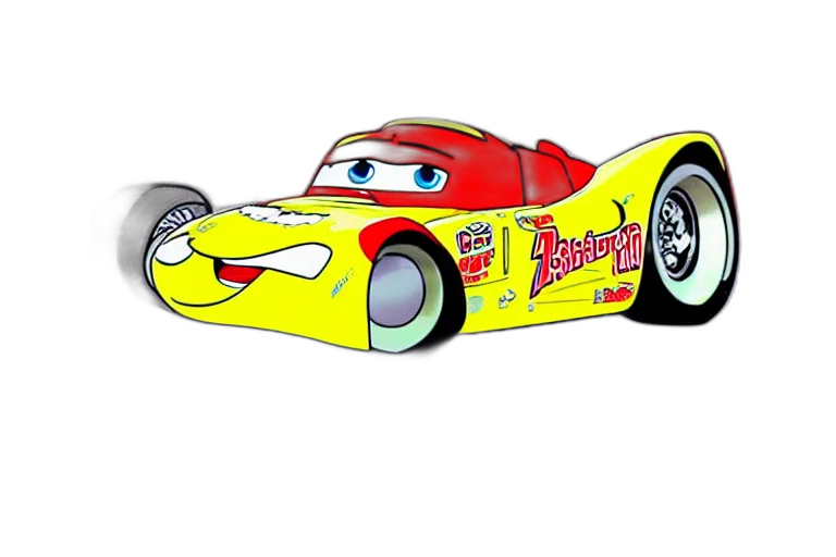car, cartoon, 3d render, concept art transparent PNG cut-out