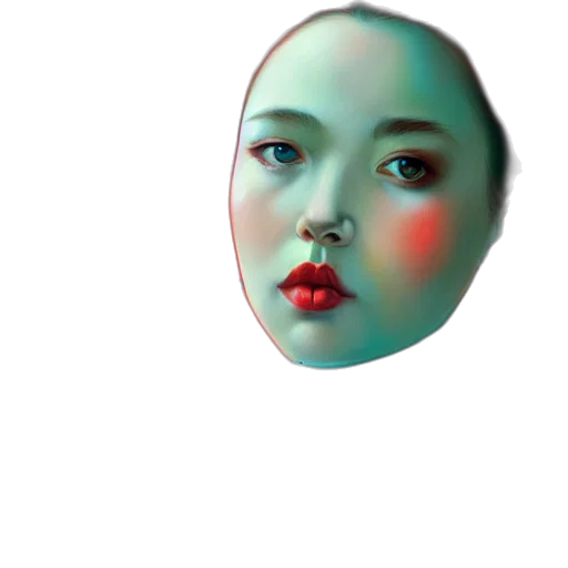 face, mask, robot, creature transparent PNG cut-out
