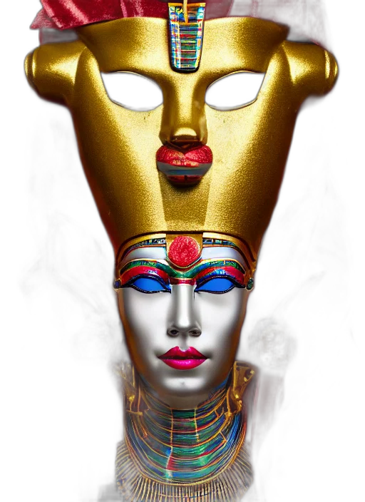 mask, crown, jewelry, face transparent PNG cut-out