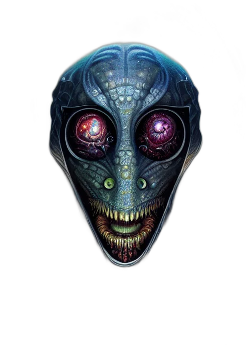 mask, face, robot, creature transparent PNG cut-out