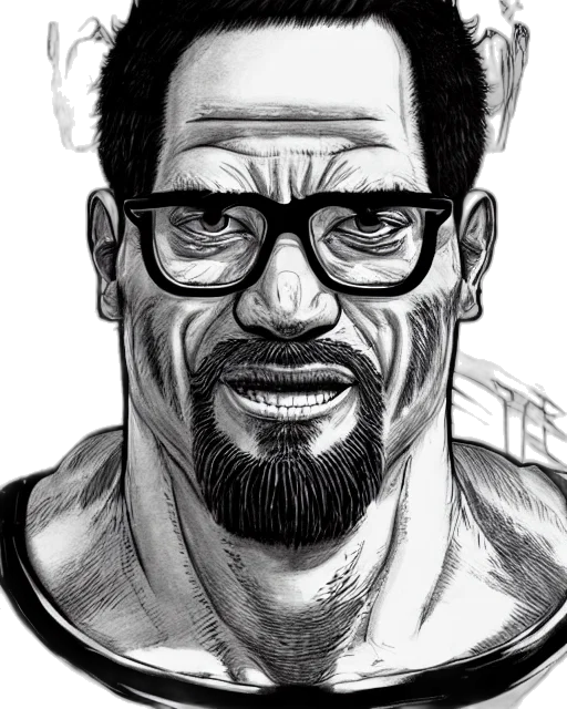 face, comic book art, cartoon, photorealistic transparent PNG cut-out