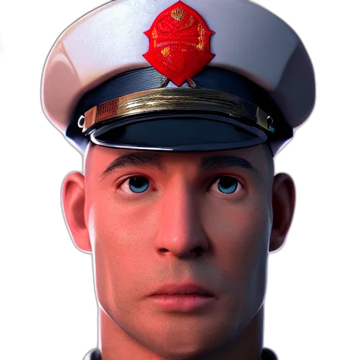 face, hat, robot, staff transparent PNG cut-out