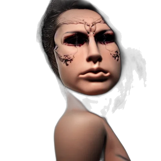 mask, face, creature, robot transparent PNG cut-out