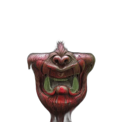 creature, mask, face, crown transparent PNG cut-out